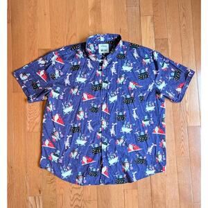 RSVLTS Nightmare Before Christmas Get Sandy Claws Claus Kunu Button Up 3XL